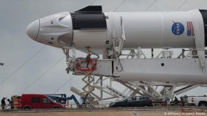SpaceX missile before launch